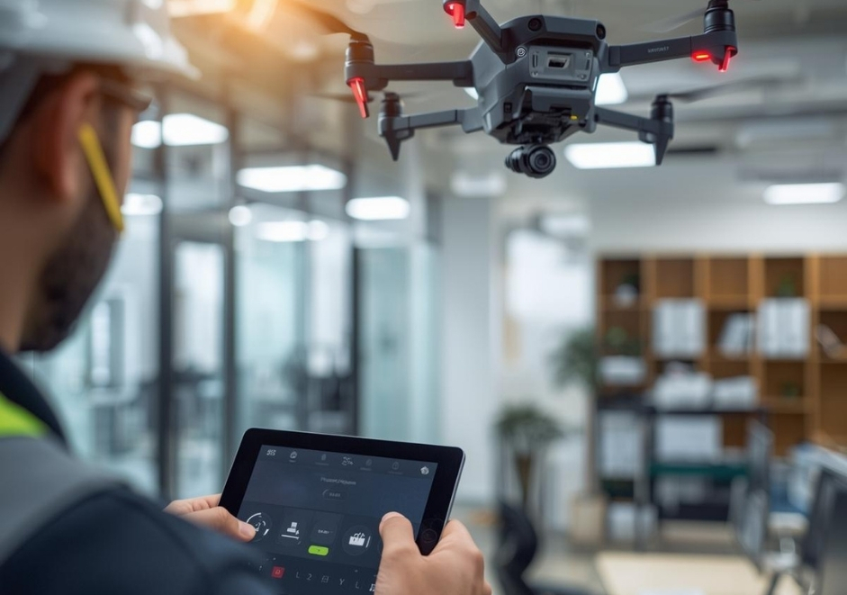 Nettoyage avec drone