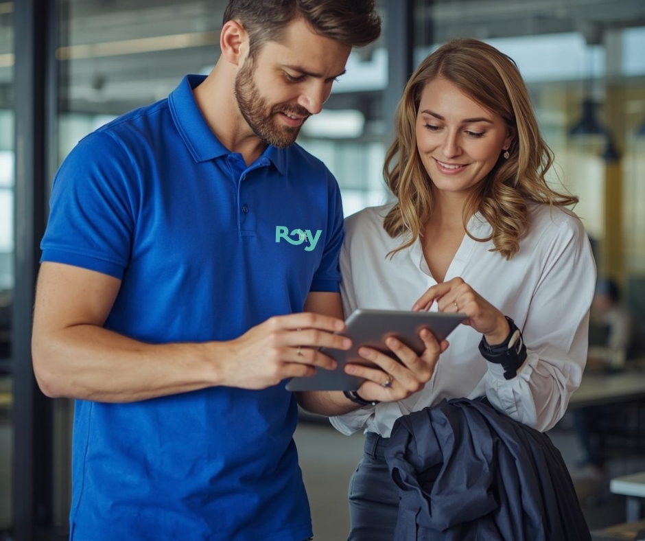 Employé avec client