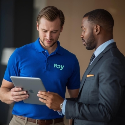 Employé avec client