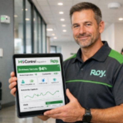 Employé avec tablet